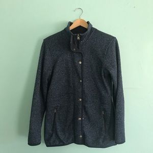 Eddie Bauer Dark Gray Full-Zip Sweatshirt